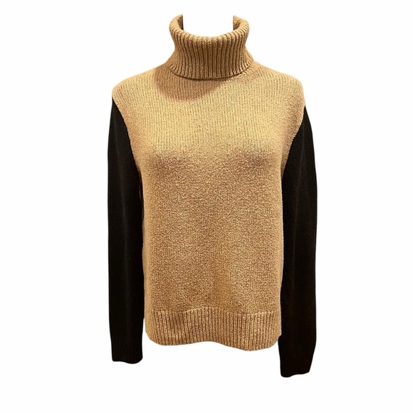 Velvet by Graham & Spencer Sweaters - Velvet by Graham & Spencer Cotton Blend Colorblock Turtleneck Sweater | Small